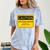 A Simple Yellow Warning Sign For Introvert Comfort Color Blast T-Shirt Ocean
