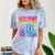 Straight Outta 8th Grade Great Graduation Eighth Grade Comfort Color Blast T-Shirt Ocean