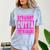 Straight Outta Fifth Grade Graduation Class Comfort Color Blast T-Shirt Ocean