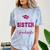 Super Proud Sister Of 2025 Graduate Senior Graduation Family Premium Tri-Blend Comfort Color Blast T-Shirt Ocean