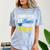 i Survived My Fiance's Masters Degree Graduation Gifts Comfort Color Blast T-Shirt Ocean
