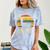 Test Day No Probllama Silhouette Teacher Student Graduation Comfort Color Blast T-Shirt Ocean