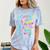 Tie Dye Happy Last Day Of School Graduation Teacher Student Comfort Color Blast T-Shirt Ocean
