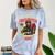 Woman Firefighter Aunt TiTi Auntie Black Graduation Comfort Color Blast T-Shirt Ocean
