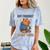 Women's Grouchy Capybara Not Friendly Do Not Touch Introvert Comfort Color Blast T-Shirt Ocean