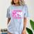 Wrestling Senior Mom Wrestling Senior 2026 Graduation Comfort Color Blast T-Shirt Ocean