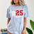 Wrestling Senior Night Wrestling Senior 2025 Graduation 75 Comfort Color Blast T-Shirt Ocean