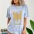 Yk2 Cat With Tomboy Tail 90s Nostalgia Downtown Indie Comfort Color Blast T-Shirt Ocean