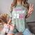 2018 Cosmetology Graduation Shirt Makeup Artist Comfort Color Blast T-Shirt Fern
