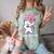 2021 Kindergarden Graduation Celebration Dapping Cat For Men Women Kids Comfort Color Blast T-Shirt Fern
