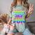 80's Girls Just Wanna Have Fun Nostalgia 1980s Style Premium Tri-Blend Comfort Color Blast T-Shirt Fern