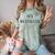 90s Nostalgia Nostalgic Statement Premium Tri-Blend Comfort Color Blast T-Shirt Fern