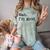 Antisocial Nah I'm Good Introvert Sarcastic Saying Comfort Color Blast T-Shirt Fern