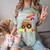 My Baby Just Crushed Preschool Graduation Comfort Color Blast T-Shirt Fern