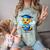Bee Graduation Cute Kindergarten Elementary High School Comfort Color Blast T-Shirt Fern