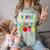 My Brother Graduated Kindergarten Class Of 2025 Graduation Comfort Color Blast T-Shirt Fern