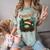 Christmas Movies Chill Retro VHS Holiday Nostalgia Comfort Color Blast T-Shirt Fern