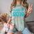 Class Of 2019 High School Graduation Teal Senior Comfort Color Blast T-Shirt Fern