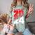 Class Of 2024 High School Senior Graduation Red Sports Style Comfort Color Blast T-Shirt Fern