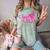 Class Of 2024 Pink For Girls And Women Graduation Comfort Color Blast T-Shirt Fern