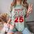 Class Of 2025 Senior 2025 Graduation Red Raglan Baseball Tee Comfort Color Blast T-Shirt Fern