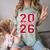Class Of 2026 Graduation Red With Varsity Letters Comfort Color Blast T-Shirt Fern