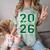 Class Of 2026 Graduation Varsity Green And On The Back Comfort Color Blast T-Shirt Fern