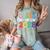 Class Of 2028 Colorful Graduation Comfort Color Blast T-Shirt Fern
