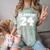Class Of 24 2024 School Tee Shirt Graduation Class Party Comfort Color Blast T-Shirt Fern