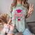 Coquette Pink Bow Senior 2026 2027 Graduation Comfort Color Blast T-Shirt Fern