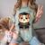 Cute Hamster Graduation Comfort Color Blast T-Shirt Fern