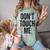 Don't Touch Me Introvert Antisocial Introverted Comfort Color Blast T-Shirt Fern
