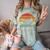 Ew People Retro Cat Cat Lover Introvert Comfort Color Blast T-Shirt Fern
