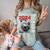 Fun Trendy UFO Sloth Graduation Class Of 2024 Senior Comfort Color Blast T-Shirt Fern