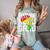 Future HBCU Graduate Afro Girls College Graduation Comfort Color Blast T-Shirt Fern