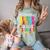Goodbye Kinder Garten Hello 1st Grade Graduation 2024 Comfort Color Blast T-Shirt Fern