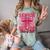 Graduate 2025 For Senior 2025 Graduation Coquette Pink Bow Comfort Color Blast T-Shirt Fern