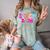 Graduation Class Of 2026 Senior Pink Coquette Bow 2026 Grade Comfort Color Blast T-Shirt Fern