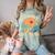 Groovy Like The 70s Aesthetic Nostalgia 1970's Retro Comfort Color Blast T-Shirt Fern