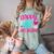 Happy Last Day Of Third 3rd Grade Teacher Student Graduation Comfort Color Blast T-Shirt Fern