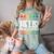 Hello Kindergarten First Day Back To School Graduation Comfort Color Blast T-Shirt Fern