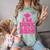 I'm Done Class Of 2024 Pink Girls Women Graduation Comfort Color Blast T-Shirt Fern