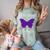Introvert Antisocial Butterfly For Women Men Comfort Color Blast T-Shirt Fern