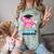 Kindergarten Graduation Tee Shirt Pink Owl T-Shir Comfort Color Blast T-Shirt Fern