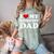 I Love My Introvert Dad I Heart My Introvert Dad Comfort Color Blast T-Shirt Fern