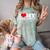 I Love My Social Anxiety Heart Humor Introvert Statement Comfort Color Blast T-Shirt Fern