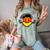 Nostalgia Chest Flag GDR Comfort Color Blast T-Shirt Fern