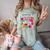Nostalgia Love Tees -Adults Small Casual Festive Classic Fit T-Shirt Round Neck Straight Fit Collarless Short Sleeve Solid Lightweight Comfort Color Blast T-Shirt Fern