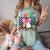 Peace Out 2nd Grade Graduation Last Day School Second Grade Comfort Color Blast T-Shirt Fern
