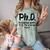 Phd Shirt Bs Doctorate Graduation Doctoral Comfort Color Blast T-Shirt Fern